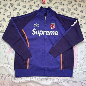 Supreme x Umbro Zip Up Sweater 'Purple'